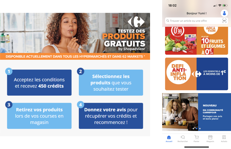 Carrefour Brand Community propose you to become a product tester